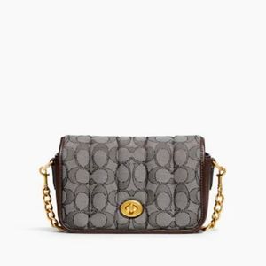 Coach Dinky  18 In Signature Jacquard Witn Quilting